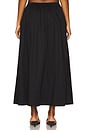 view 4 of 6 Noelle Poplin Maxi Skirt in Noir