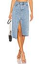view 1 of 4 Kaia Denim Midi Skirt in Blue Cult