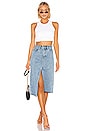 view 4 of 4 Kaia Denim Midi Skirt in Blue Cult