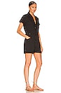 view 2 of 3 Parker Short Sleeve Romper in Fade to Black