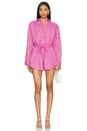 view 1 of 4 Amelie Romper in Carnation Pink