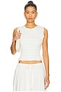 view 1 of 4 Phoebe Smocked Tank in Le Blanc