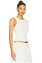 view 2 of 4 Phoebe Smocked Tank in Le Blanc