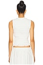 view 3 of 4 Phoebe Smocked Tank in Le Blanc