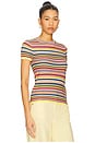 view 2 of 5 Selene Multicolor Sweater Tee in Multi Stripe