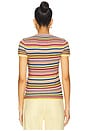 view 3 of 5 Selene Multicolor Sweater Tee in Multi Stripe