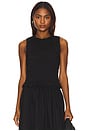 view 1 of 4 Phoebe Smocked Tank in Noir