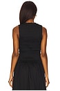 view 3 of 4 Phoebe Smocked Tank in Noir