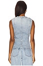 view 3 of 4 Gia Fitted Collar Vest in Gaze