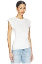 view 2 of 5 Nya Draped Tee Shirt in Le Blanc