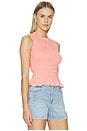 view 2 of 4 Phoebe Smocked Tank in Coral Rose