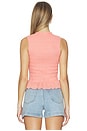 view 3 of 4 Phoebe Smocked Tank in Coral Rose