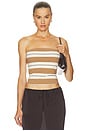 view 1 of 4 Beverly Tube Top in Desert Egret Stripe