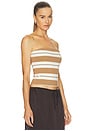 view 2 of 4 Beverly Tube Top in Desert Egret Stripe