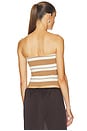 view 3 of 4 Beverly Tube Top in Desert Egret Stripe