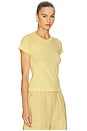 view 2 of 4 Ryn Shrunken Raglan Tee in Light Tumeric