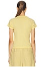 view 3 of 4 Ryn Shrunken Raglan Tee in Light Tumeric