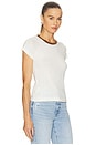 view 2 of 4 Ryn Shrunken Raglan Tee in Soft White