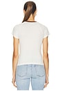 view 3 of 4 Ryn Shrunken Raglan Tee in Soft White