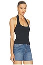 view 2 of 4 Nattie Modal Halter Tank Top in Black