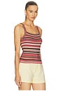 view 2 of 4 Frannie Sweater Tank in Coral Rose Multi Stripe