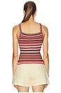 view 3 of 4 Frannie Sweater Tank in Coral Rose Multi Stripe