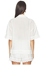 view 4 of 6 Maliah Silk Blend Camp Shirt in Soft White