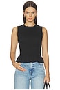view 1 of 4 Phoebe Smocked Tank in Black