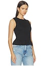 view 2 of 4 Phoebe Smocked Tank in Black