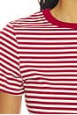 view 5 of 5 Alba Baby Tee in Racer Red Stripe