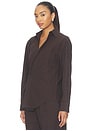 view 3 of 6 Mila Long Sleeve Button Down Wrap Top in Hot Toddy