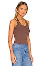 view 2 of 4 Louise Halter Two Layer Sweater Tank in Mocha