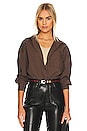 view 1 of 4 Sloane Oversized Button Down in Espresso