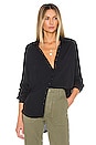 view 1 of 4 TOP BOUTONNÉ BUTTON DOWN in Onyx