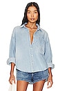 view 1 of 4 Sloane Oversized Button Down Shirt in Edgewater