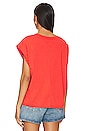 view 3 of 4 Trina Muscle Tee in Poppy