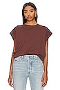 view 1 of 4 Trina Muscle Tee in Chocolate