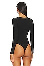 view 4 of 5 Bailey Long Sleeve Crew Neck Bodysuit in Noir