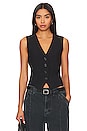 view 1 of 4 Vero Cropped Vest in Black