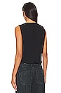 view 3 of 4 Vero Cropped Vest in Black
