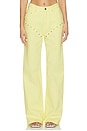 view 1 of 6 Cory Wide Leg Jean in Butter