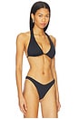 view 2 of 4 Lolo Halter Bikini Top in Brave Black