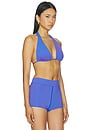 view 2 of 5 X The Chemo Club Lolo Halter Bikini Top in Hot Girl Stripe