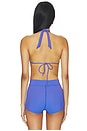view 3 of 5 X The Chemo Club Lolo Halter Bikini Top in Hot Girl Stripe