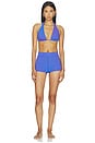 view 4 of 5 X The Chemo Club Lolo Halter Bikini Top in Hot Girl Stripe