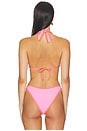 view 3 of 4 TOP DE BIKINI HALTER EN CONTRASTE LOLO in Radiant Pink