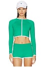view 1 of 4 RASHGUARD EN CONTRASTE MELANIE in Fresh Green