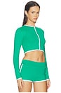 view 2 of 4 RASHGUARD EN CONTRASTE MELANIE in Fresh Green