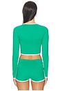 view 3 of 4 RASHGUARD EN CONTRASTE MELANIE in Fresh Green