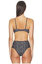 view 3 of 4 Joyce Bandeau Bikini Top in Quiet Leopard